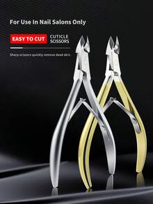 annies ﻿ Silver Professional Cuticle Nipper,Stainless Steel Cuticle Scissors Trimmer For Dead Skin Salon Home Manicure Tool - Multicolor - View 1