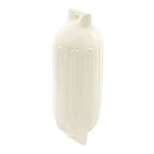 White Inflatable Ribbed Boat Fenders, Measuring 68 * 21 Centimeters, Designed For  Vessel Docking. These Pneumatic Boat Bumpers Feature Vertical Ribbed Surface Structure To Boost Shock Absorption And Anti-Slip Performance - Default - View 7