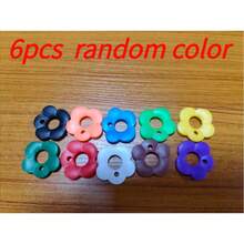6/12/24pcs Colorful Flower Silicone Elastic Key Identification Covers, Flower Shaped Key Caps, Easy To Identify, Random Mixed Colors, Suitable For Sisters And Friends, Valentine's Day/Mother's Day/Birthday Gifts - View 12