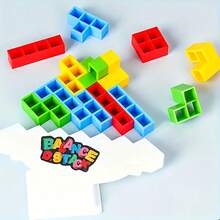 Balance Tower Game - Fun Stacking Desktop Version | Perfect For Family Game Night And Teen Parties. Tabletop Game. Teen Holiday. Christmas Vacation Gift. Travel Entertainment And Puzzle Game - Multicolor - View 5
