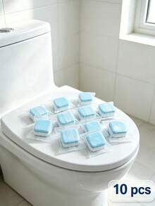 1/6/16/24/36/50pcs Purple And Pink Powerful Deodorizing Effervescent Tablets, With Odor Removal, Urine Stain Removal, Alkaline Dissolving And Rich Foam Functions, Suitable For Toilet Gaps And Other Cleaning Scenarios - Solid State - View 10