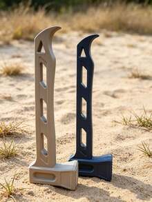 1 Set Heavy Duty Steel Tent Stakes & Hammer Kit, Multi-Function Camping Stake Puller Hammer, Suitable For Outdoor Tents, Tarps, Awnings And Beach Camping - Multicolor - View 3