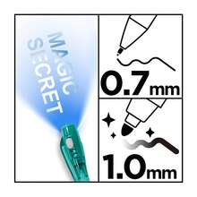 Dam PACK 12 Pcs. PEN INVISIBLE INK MAGIC SECRET 2 IN 1 - Blue 1pc - View 2