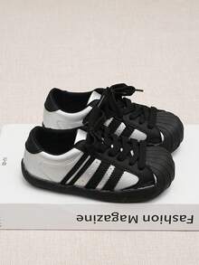 1 Pair Unisex Shell Toe White Sneakers, 2026 Summer New Niche Versatile Casual Student Sports Skate Shoes, Suitable For All Seasons - Silver - View 7