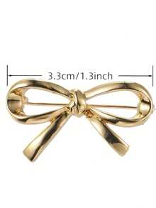 4pcs Metal Bow Collar Buttons - No-Sew Clothing Clips, Secure Fastening Suitable For Shirts, Blouses, Dresses, Cushions - Decorative Bow-Shaped Buttons - Multiple Styles - View 4