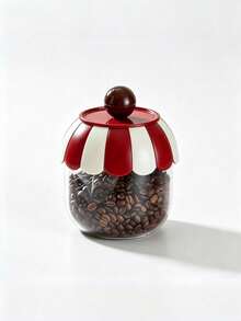 Cirelle 1pc Plastic Storage Canister, Sealed Food Container With Lid, Transparent Plastic Jar Suitable For Pantry, Kitchen Storage Of Flour, Sugar, Tea, Coffee, Snacks, Spices And Other Items. - View 11