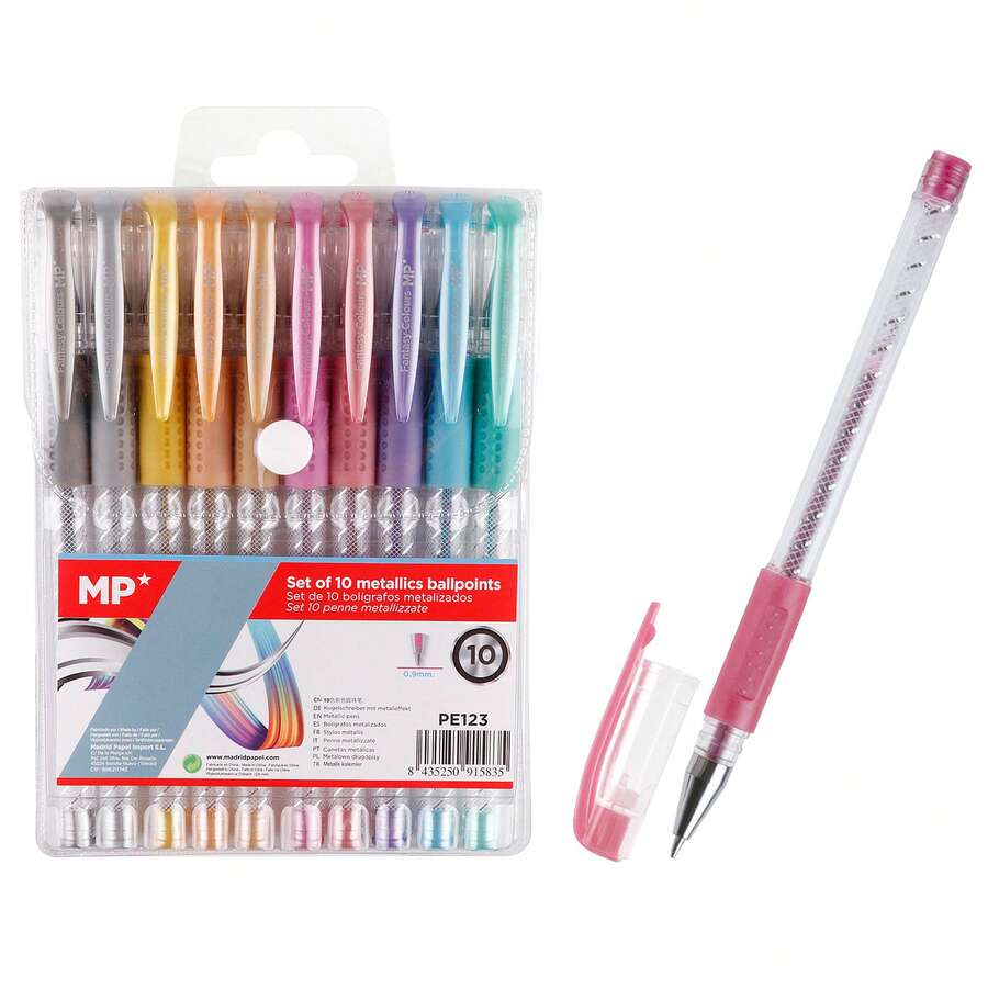Dam SET OF METALLIC PENS 10 COLORS - Blue 1pc - View 1