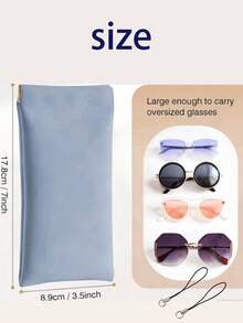 Soft Glasses Storage Bag With Grip Portable Squeeze Eyeglass Case For Men And Women Lightweight Scratch Resistant Eyeglasses Case For Indoor Outdoor Sports Daily Travel Back To School Home Classroom Essential Accessory - Multicolor - View 10
