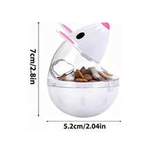 Mouse-Shaped Cat Treat Dispenser Toy, Interactive Rolling Food Puzzle Feeder, Suitable For Cats And Small Dogs, Enrichment Toy To Stimulate Pet's Sense Of Smell, Indoor Pet Slow Feeding Game - Multicolor - View 2