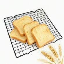 1/3 cái giá làm nguội bằng sắt đen chống dính có chân, lưới phẳng dùng cho nướng và lưu trữ trong bếp, chống rỉ sét, phù hợp cho lò nướng để nướng bánh, bánh ngọt, bánh quy, pizza và tráng miệng, lành mạnh, dễ chăm sóc, dụng cụ làm bánh và lò nướng tại gia - Xem 12