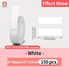 Marklife 50mm Round Sticker Labels Compatible With P50/M221/M200/M220/M120/M110 Label Printers, Self-Adhesive Colored Paper Circles For DIY Logo, For Home, Office, Events - Bulk Circular Label Sheets - View 9