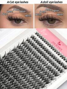 240 قطعة رموش صناعية D Curl بطراز عطلة 40D، أطوال مختلطة 9 مم-16 مم، بطراز طبيعي، صف واحد كثيف، عناقيد فردية مزروعة، رموش صناعية DIY، عناقيد رموش فردية، تمديد رموش خصلات فردية، عناقيد رموش صناعية - D - مشاهدة 2