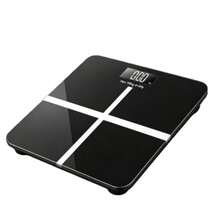 Digital Bathroom Scale | High-Precision Weighing Scale With LCD HD Display And Temperature Display, KG And LB Switchable, Extra-Wide Weighing Pan, Electronic Weighing. - Black - View 2