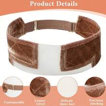 Adjustable Velvet Wig Grip Band, Suitable For Full Wigs And Glueless Wigs - View 5