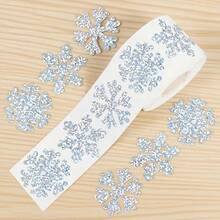 Winter Snowflake Sticker Roll, Laser Silver Sealed Waterproof Self-Adhesive Christmas Stickers - 3 Designs Suitable For Envelopes, Journals And Party Decorations, Christmas Gift Labels, Envelope Decoration, Journal Embellishment, Holiday Patterns, High Gloss Effect, High Quality Printing, Adhesive Stickers, Holiday Shoppers, Craft Enthusiasts - View 10