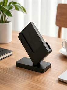 Industrial Style Creative Business Card Holder, Desktop Card Display Stand, Minimalist Design Office Organizer, Suitable For Office/Workstation Decor - Multi-color - View 5