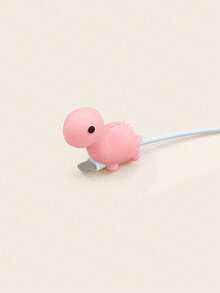 1pc Dinosaur Design Data Cable Protector Charger Protector - Pink - View 4