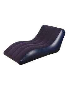 1pc 3 Colors Optional PVC Inflatable Lounge Chair, Outdoor Camping Reclining & Sleeping, Portable Sofa, Foldable, Camping, Beach Inflatable Sofa Chair, Ergonomic S-Shaped Inflatable Sofa, Outdoor & Indoor Dual Use, Thickened Wear-Resistant Slouchy Inflatable Lounge Chair, Christmas, Halloween - Multicolor - View 11