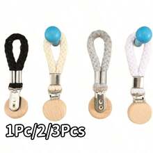 1Pc/2/3Pcs Stainless Steel Towel Clips, Multi-Functional Bathroom Hooks With Rope, Suitable For Towels And Face Cloths, Home Bathroom Storage Accessories - Multicolor - View 3