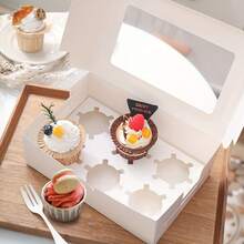 Pastry Packaging Boxes - White - View 10