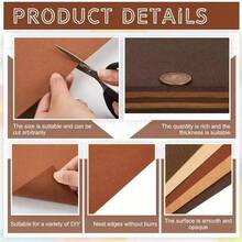 30 Sheets Assorted Brown Cardstock/230g A4 Paper/Suitable For Bohemian Style Scrapbooking, Card Making, Invitations, DIY Arts & Crafts, Scrapbooking Supplies, Rustic Paper Design, Durable Paper Material, Thick Paper Material, Perfect For Thanksgiving - 30 Sheets Brown Gradient Cardstock - View 4