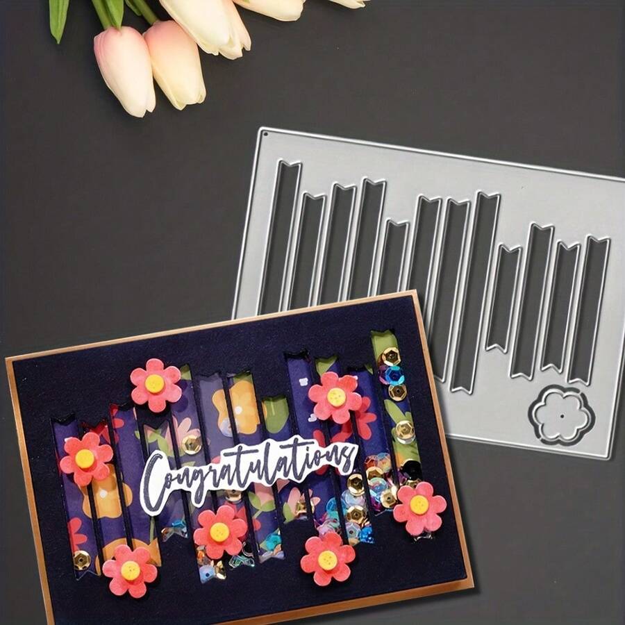 1pc Piano Metal Cutting Die, DIY Scrapbook Decoration Embossing Cutting Template, Greeting Card Making Template, Suitable For Photo Album Card Making, Handmade Card Tool