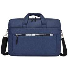 1 buah Tas Laptop Bisnis Kapasitas Besar 15,6 inci untuk Pria, Tas Jinjing untuk Komuter, Kain Oxford, Tas Selempang, Tas Penyimpanan Laptop untuk Pelajar dengan Banyak Kompartemen - tas kantor - View 12