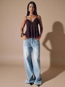 Women Sports Tees & Tanks - 棕色 - 查看 1