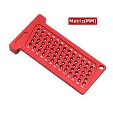 Marking Tool Woodworking Metric/Inch Precision T-Square Hole Gauge Marking Ruler Right Angle Ruler Layout Tool Woodworking Marking Ruler Metric/Imperial T-Square Hole Gauge Layout Measuring Drawing Ruler Aluminum Alloy Tools & Home Improvement Measuring Analysis Instrument Measuring Tool Caliper - A - View 10