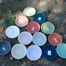 1pc Plastic Round Flower Pot Tray Base Mat, Anti-Leakage, Random Color - Size 6 - View 6
