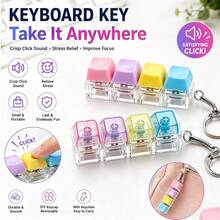 4-In-1 Press & & Learn Keyboard Fidget Toy, 4 Clicker Buttons With Realistic Sounds, Perfect For Car Travel, Classroom - Multicolor - View 3