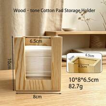 Nail Art Tool Cotton Pad Storage Box, Wooden Pull-Out Box, Memo Box, Personalized Desktop Storage Box - Multicolor - View 5