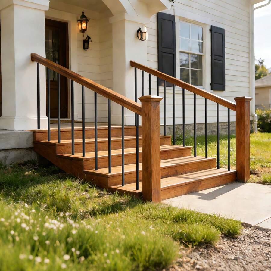 125 Pack Deck Balusters, 32 In Aluminum Railing Spindles, 3/4 In Diameter Hollow Round Metal Decking Stair Balusters With Connectors, Screws, For Deck, Porch & Staircase Railing Fence, Black - 36 Inches - View 1