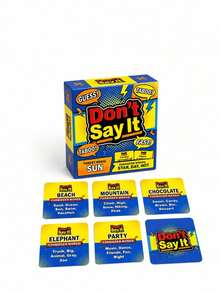 Don'T Say It Party Card Game - Classic Taboo Word Guessing Game, Suitable For Adults And Families, 50 Modern Cards, Humorous Social Interaction And Icebreaker Game, Applicable For Holiday Gatherings And Travel - Multicolor - View 11