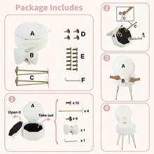 Chaise romaine - Blanc - Voir 3