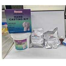 Hand Mold Powder DIY Kit, Clone Powder 3D Model Powder Handprint DIY Keepsake Hand Mold Set, Easily Create 3D Hand Model, Freeze Precious Moments, Family Interaction, Thoughtful Holiday Gift For Family And Friends - A - View 11