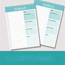 Set Of 5 Daily Planner Spiral Notebooks - A5 Format With Transparent Cover, Double Coil Binding, 30 Sheets For To Do Lists, Key Priorities, Scheduling, And Notes For Work, Exercise, And Study Planning - 1 Set - View 7