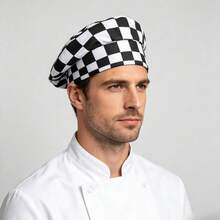 Adjustable Classic Chef Hat, Pleated Chef Hat, Unisex Breathable Tall Chef Hat, Suitable For Cafe, Restaurant, Kitchen - 1Pc - View 4