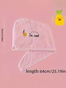 1 chiếc khăn lau tóc thêu hình sao trăng dễ thương, khăn quấn tóc turban microfiber thấm hút nhanh, mũ tắm cài nút mềm mại dùng khi tắm và gội đầu - Nhiều màu - Xem 3