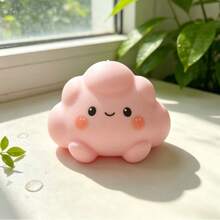 1pc White Glow-In-The-Dark Cute Cloud DIY Slow Rebound Squeeze Toy Stress Relief - Multicolor - View 9