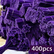 400 Pipe Cleaners& Video Tutorial - Ultimate Chenille Stem Craft Kit | DIY Bundle For Flowers & Creative Projects, Perfect For Parties, DIY Activities,Handmade Craft Gift For Valentine's Day, Christmas - Solid Color - View 21