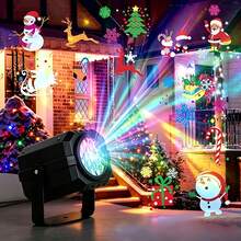 1PC Indoor Seasonal Lighting Equipment, USB Projection Light, Dynamic Halloween And Christmas Projection, Suitable For Bedrooms And Holiday Parties, Preferred For Holiday Gifts - Black - View 1