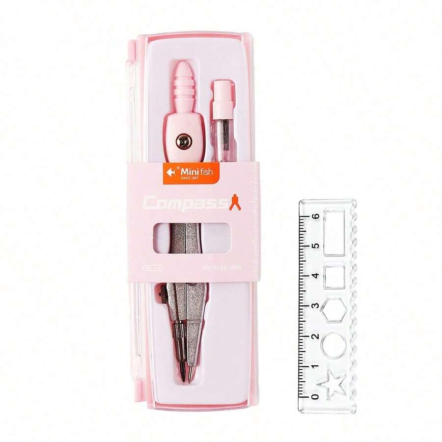 Compasses - Pembe Mini Cetvel - Görünüm 1