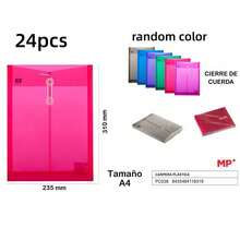 Dopamine Color Plastic File Folder, Large Capacity A4/B4 Document Organizer, No Inner Divider Design, Portable Paper Storage, Suitable For School, Office, Home And Hospital, Durable Multifunctional File Folder, Colors Shipped At Random - Random Color - View 21