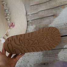 Women's Autumn/Winter Outdoor Versatile Thermal Lined Solid Color Neutral Fine Fur Thick Sole Slippers Home Slippers - Khaki - View 7