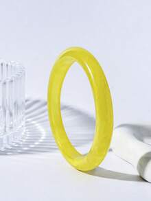 1 buah Gelang Resin Bulat untuk Wanita, Gaya Cina Baru, Aneka Warna, Pelangi - gelang - View 6