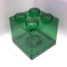 Building Block Shaped Acrylic Transparent Coin Bank, Coin & Sundries Storage Jar, Home Decor, Holiday Gift, Birthday Gift - Multicolor - View 15