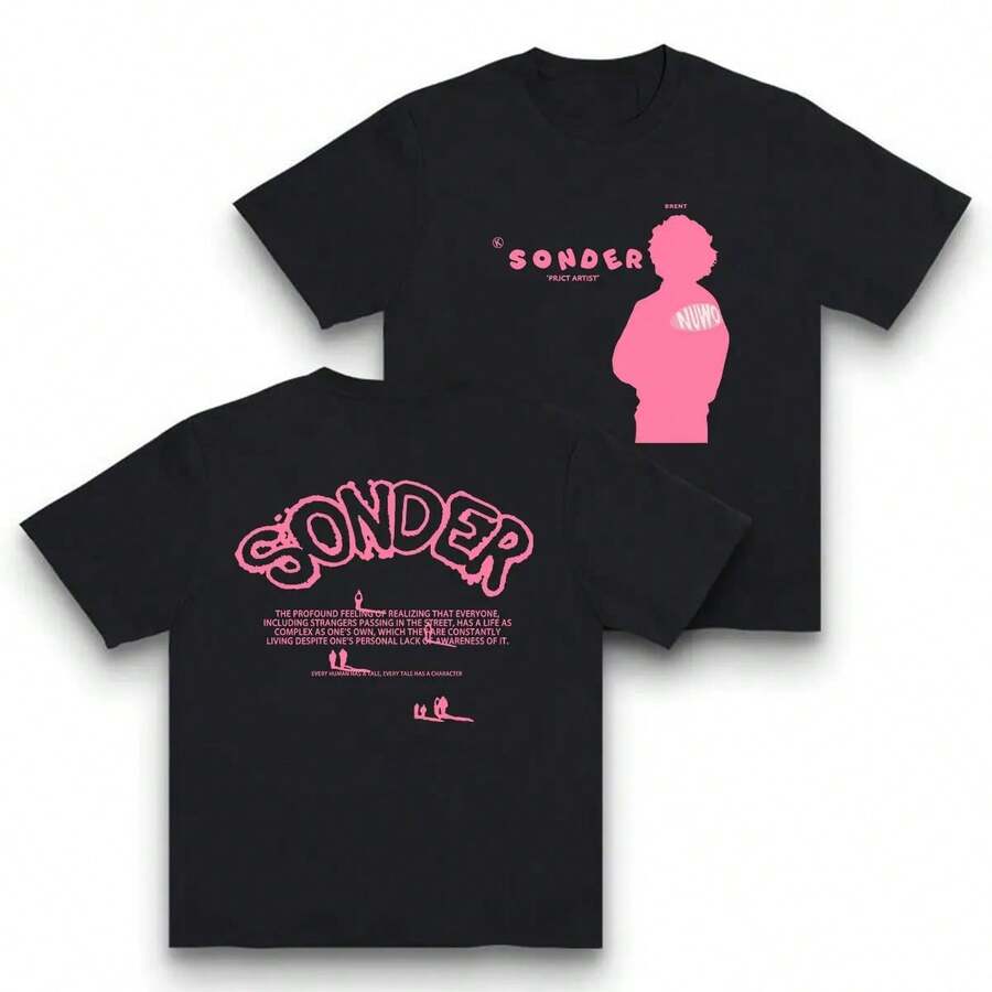 Women T-Shirts - 黑色-2 - 查看 1