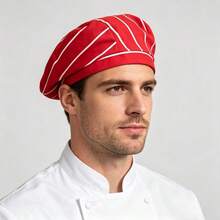 Adjustable Classic Chef Hat, Pleated Chef Hat, Unisex Breathable Tall Chef Hat, Suitable For Cafe, Restaurant, Kitchen - 1Pc - View 6