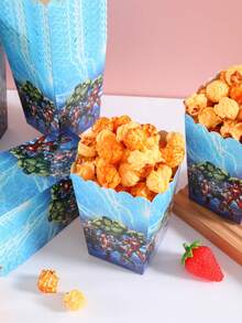 6pcs/12pcs/24pcs Anime Cartoon Theme Party Candy Boxes, Theme Party Gift Boxes, Candy & Cookie Boxes, Party Gift Bags, Party Gift Boxes, Suitable For Birthday Party, Candy And Popcorn Box Decoration, Back To School Season Party, Holiday Essential Party Supplies - Multicolor - View 2